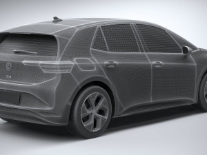 Volkswagen ID3 Pro S 2024 3D 모델