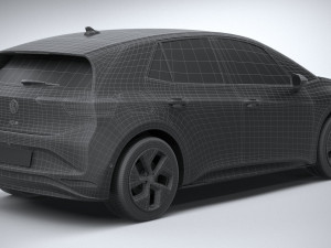 Volkswagen ID3 Pro S 2024 3D 모델