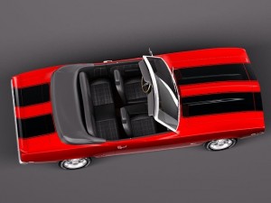 Chevrolet Camaro 1969 Z28 Convertible 3D Model