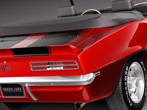 Chevrolet Camaro 1969 Z28 Convertible 3D Model