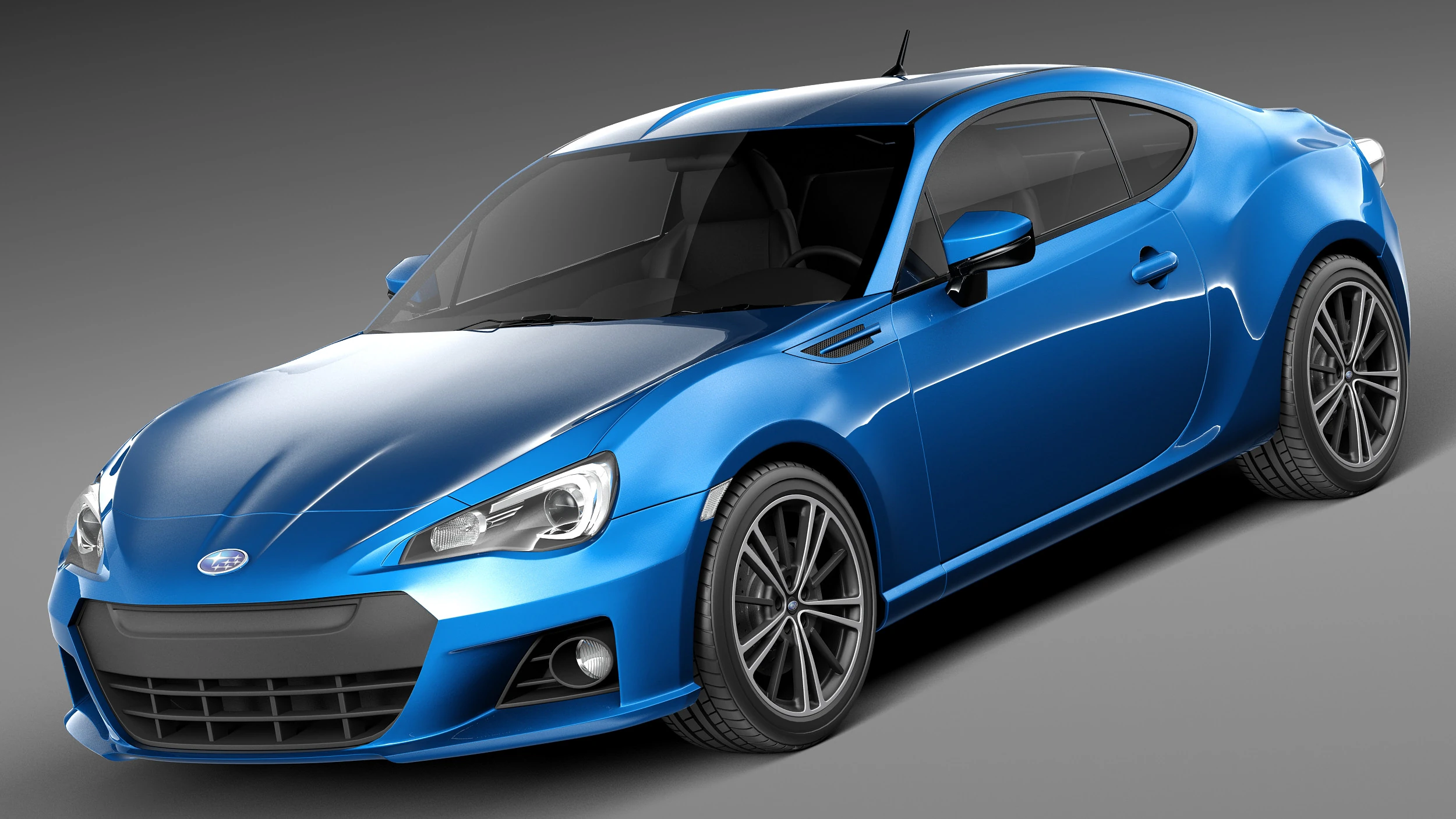 Subaru BRZ 2013 3D Model .c4d .max .obj .3ds .fbx .stl .blend 