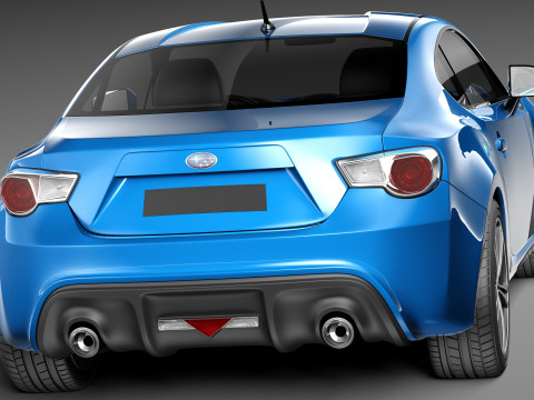 Subaru BRZ 2013 Model 3D