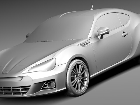 Subaru BRZ 2013 Model 3D