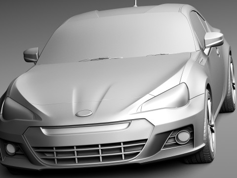 Subaru BRZ 2013 Model 3D
