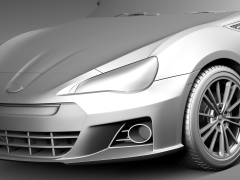 Subaru BRZ 2013 Model 3D