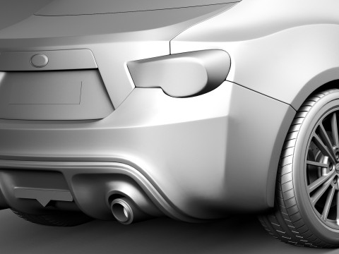 Subaru BRZ 2013 Model 3D