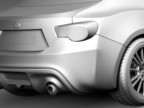 Subaru BRZ 2013 3D Model