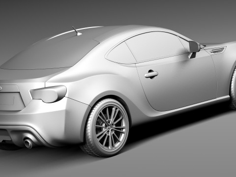 Subaru BRZ 2013 Model 3D