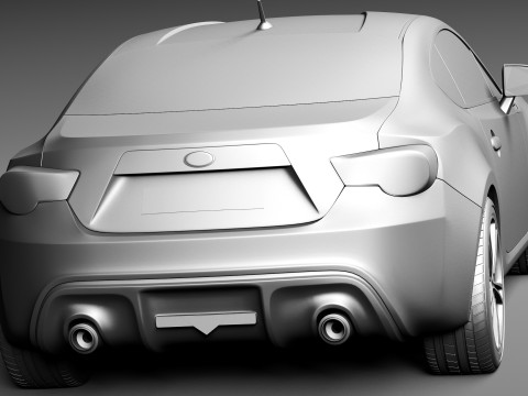 Subaru BRZ 2013 Model 3D