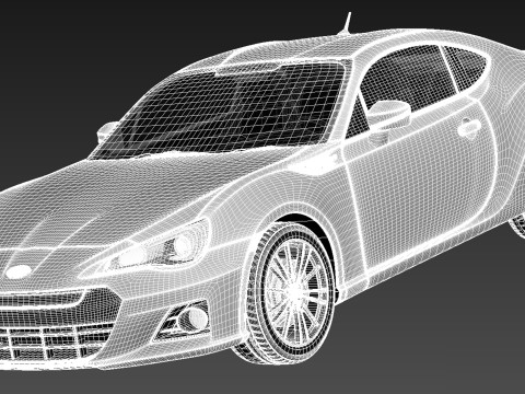 Subaru BRZ 2013 Model 3D
