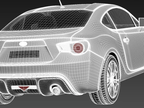 Subaru BRZ 2013 3D Model