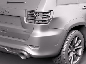 Jeep Grand Cherokee SRT8 2012 Modelo 3D