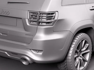 Jeep Grand Cherokee SRT8 2012 3D Model