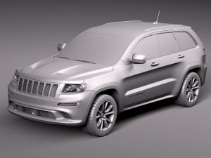 Jeep Grand Cherokee SRT8 2012 Modelo 3D