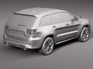 Jeep Grand Cherokee SRT8 2012 3D Model