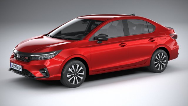 Honda City RS CVT 2024 3D 모델 .c4d .max .obj .3ds .fbx .stl .blend 