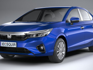 Honda City V CVT 2024 3D मॉडल