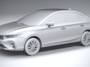 Honda City V CVT 2024 3D मॉडल