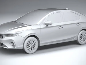 Honda City V CVT 2024 3D Model