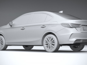 Honda City V CVT 2024 3D मॉडल