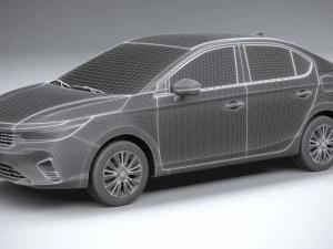 Honda City V CVT 2024 3D Model