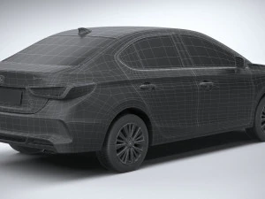 Honda City V CVT 2024 3D Model