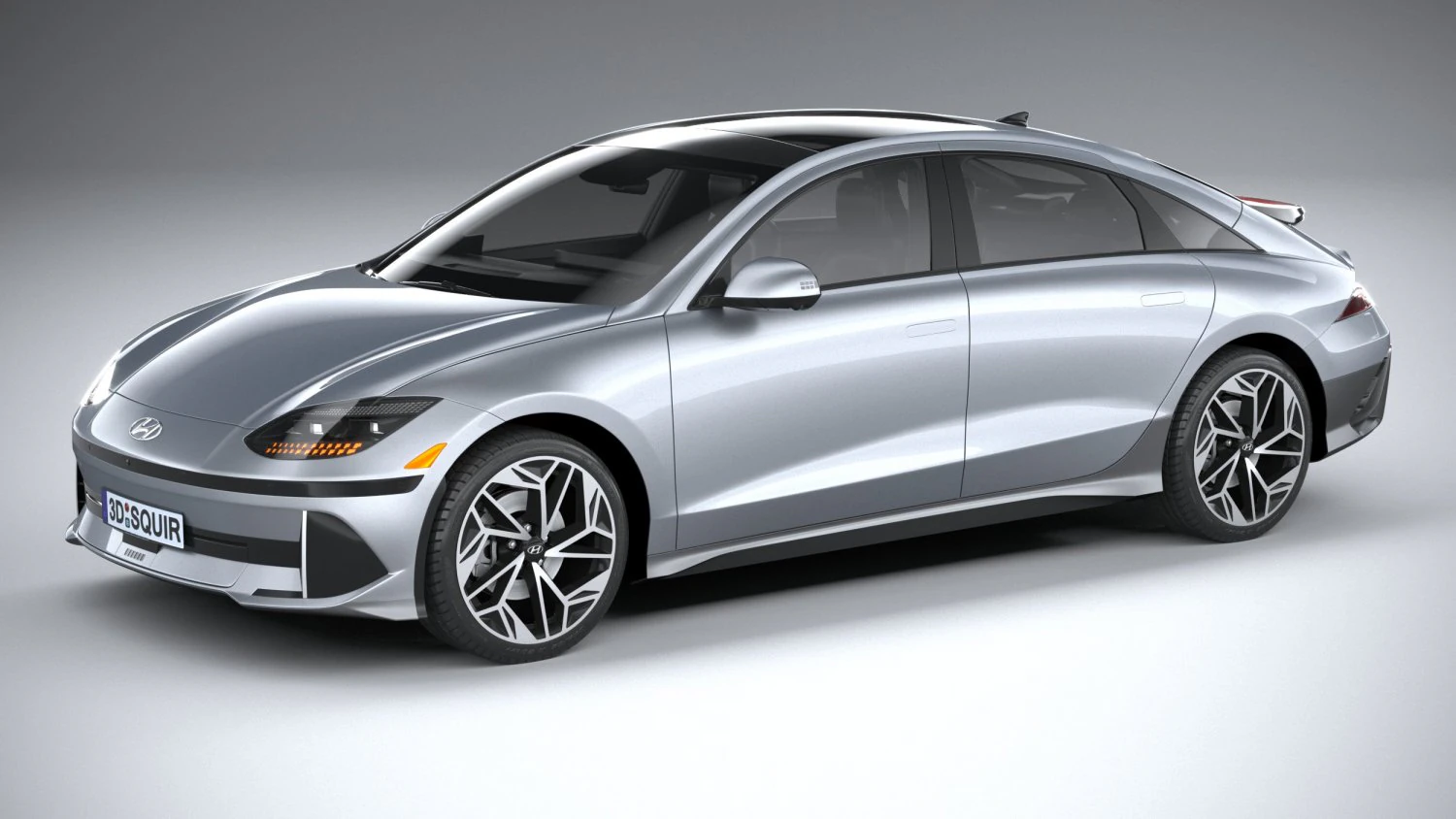 Hyundai Ioniq 6 2023 3D Model .c4d .max .obj .3ds .fbx .stl .blend 