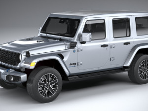 Jeep Wrangler 4xe 2024 3D Model