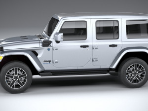 Jeep Wrangler 4xe 2024 3D 모델
