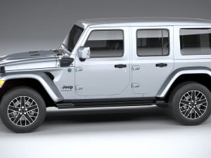Jeep Wrangler 4xe 2024 3D Model