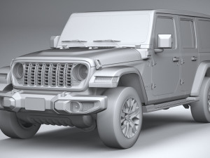 Jeep Wrangler 4xe 2024 3D 모델