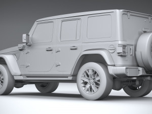 Jeep Wrangler 4xe 2024 3D 모델