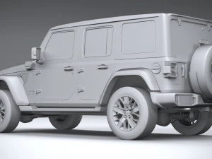 Jeep Wrangler 4xe 2024 3D Model