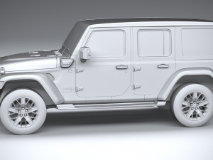 Jeep Wrangler 4xe 2024 3D 모델