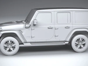 Jeep Wrangler 4xe 2024 3D Model