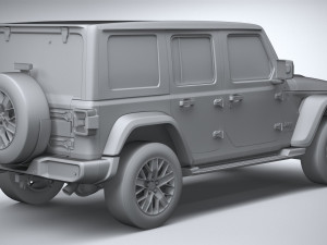 Jeep Wrangler 4xe 2024 3D 모델