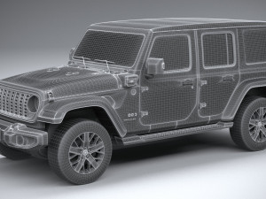 Jeep Wrangler 4xe 2024 3D 모델