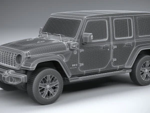 Jeep Wrangler 4xe 2024 3D Model
