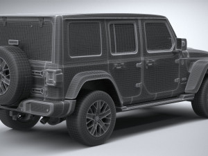 Jeep Wrangler 4xe 2024 3D 모델