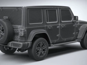 Jeep Wrangler 4xe 2024 3D Model