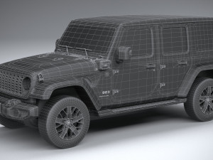 Jeep Wrangler 4xe 2024 3D 모델