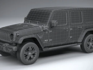 Jeep Wrangler 4xe 2024 3D Model