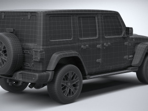 Jeep Wrangler 4xe 2024 3D 모델