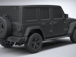 Jeep Wrangler 4xe 2024 3D Model