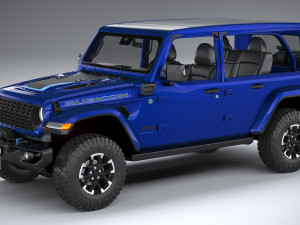 Jeep Wrangler 4xe Rubicon 2024 Modelo 3D
