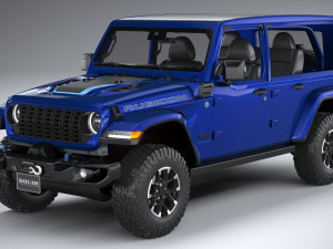 Jeep Wrangler 4xe Rubicon 2024 Modelo 3D