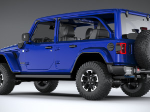 Jeep Wrangler 4xe Rubicon 2024 Modelo 3D