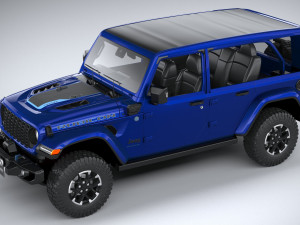 Jeep Wrangler 4xe Rubicon 2024 Modelo 3D