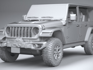 Jeep Wrangler 4xe Rubicon 2024 Modelo 3D