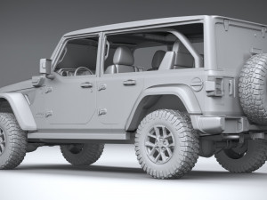 Jeep Wrangler 4xe Rubicon 2024 Modelo 3D